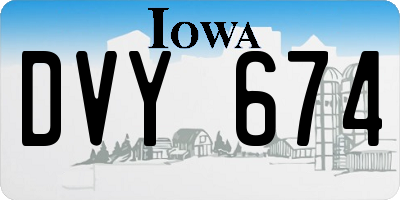 IA license plate DVY674