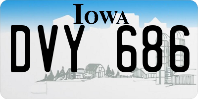 IA license plate DVY686
