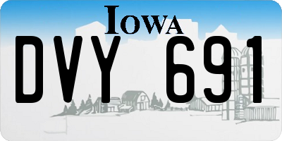 IA license plate DVY691