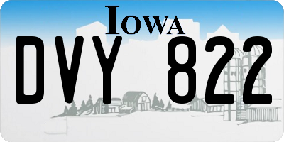 IA license plate DVY822