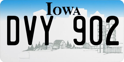 IA license plate DVY902