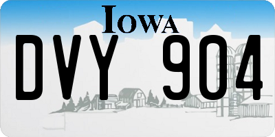 IA license plate DVY904