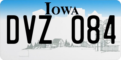 IA license plate DVZ084