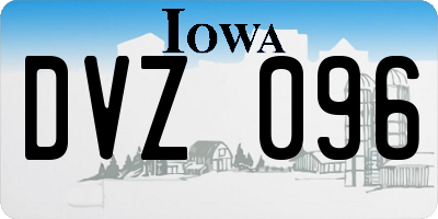 IA license plate DVZ096