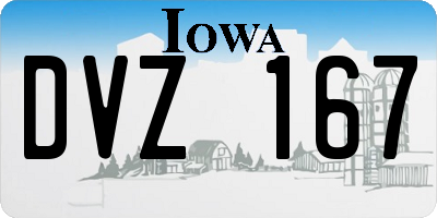 IA license plate DVZ167