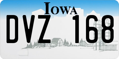 IA license plate DVZ168