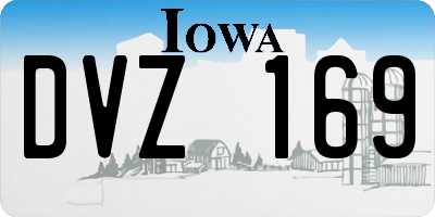IA license plate DVZ169