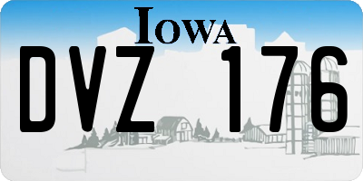 IA license plate DVZ176