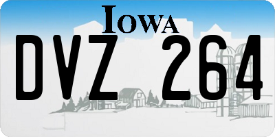 IA license plate DVZ264