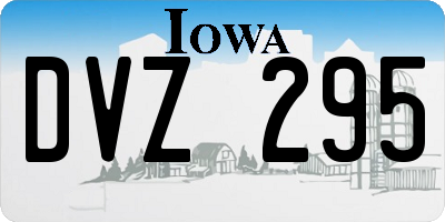 IA license plate DVZ295