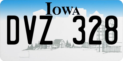 IA license plate DVZ328