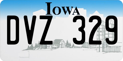IA license plate DVZ329