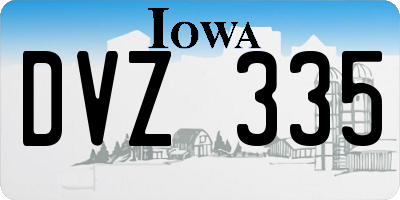 IA license plate DVZ335