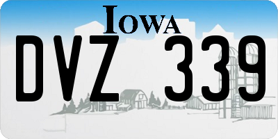 IA license plate DVZ339