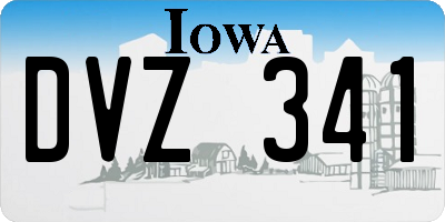 IA license plate DVZ341