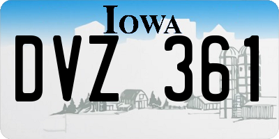 IA license plate DVZ361