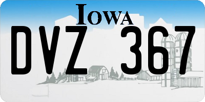 IA license plate DVZ367
