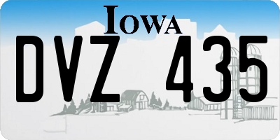 IA license plate DVZ435