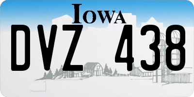 IA license plate DVZ438