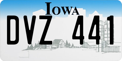 IA license plate DVZ441