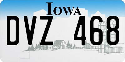 IA license plate DVZ468