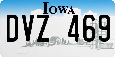 IA license plate DVZ469