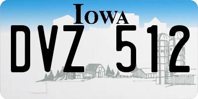 IA license plate DVZ512