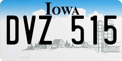 IA license plate DVZ515
