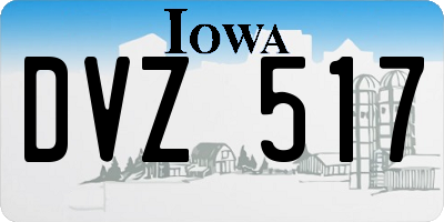 IA license plate DVZ517