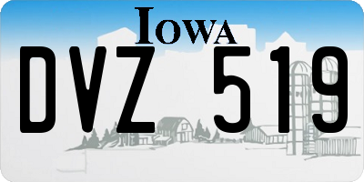 IA license plate DVZ519