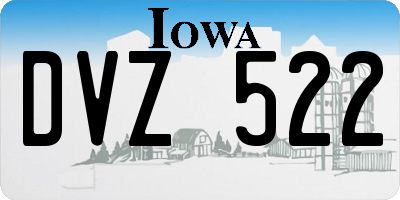 IA license plate DVZ522
