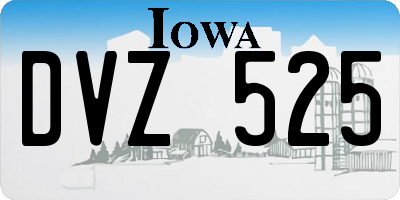 IA license plate DVZ525