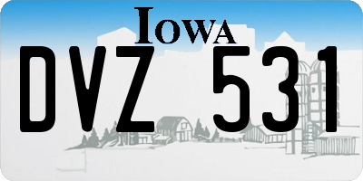 IA license plate DVZ531