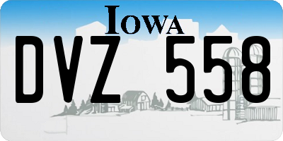 IA license plate DVZ558