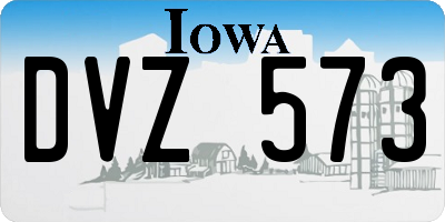 IA license plate DVZ573