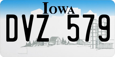 IA license plate DVZ579