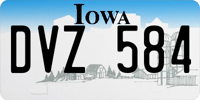 IA license plate DVZ584