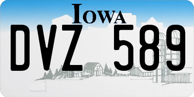 IA license plate DVZ589