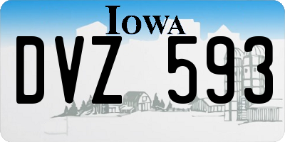 IA license plate DVZ593