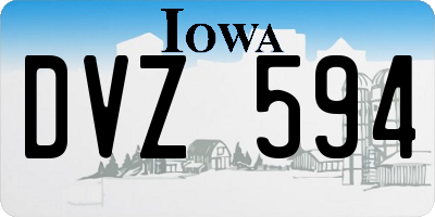 IA license plate DVZ594