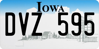 IA license plate DVZ595