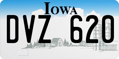 IA license plate DVZ620