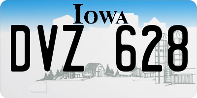 IA license plate DVZ628