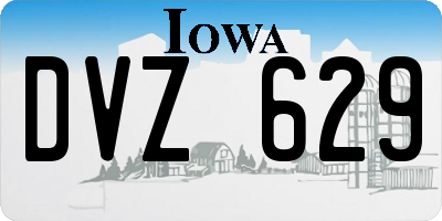 IA license plate DVZ629