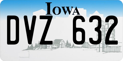 IA license plate DVZ632