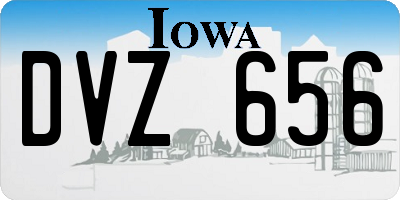 IA license plate DVZ656