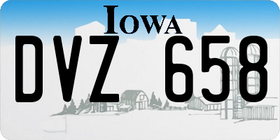 IA license plate DVZ658