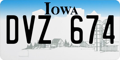 IA license plate DVZ674