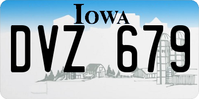 IA license plate DVZ679