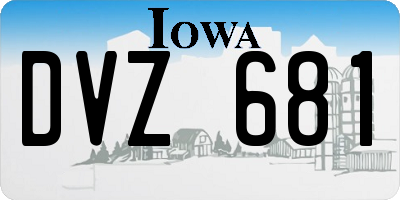 IA license plate DVZ681